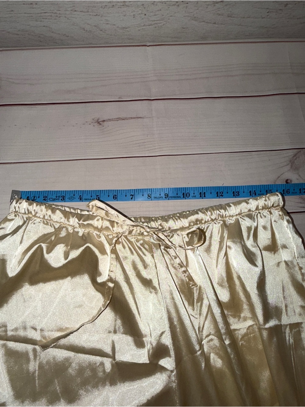 Donna Salyers Fabulous-Furs Satin Pajama Set Size Large Champagne Animal Print - Picture 3 of 7